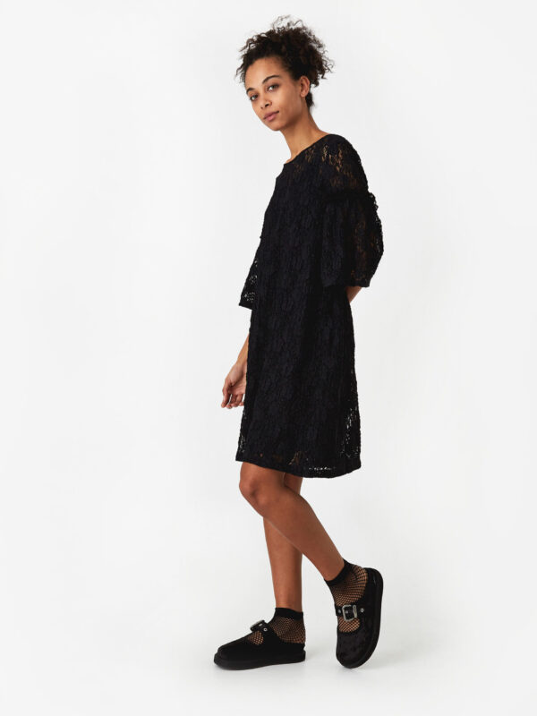 Lace Dress in Black - Image 6